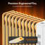 VonHaus 2500W Electric Radiator Space Heater with Adjustable Thermostat-65002323