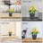 Artificial Yellow Flower Potted Plant