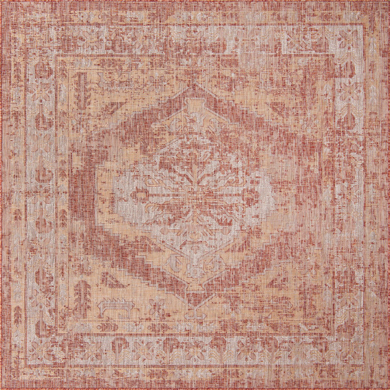 Susan Oriental Indoor / Outdoor Rug, Square 7'10"