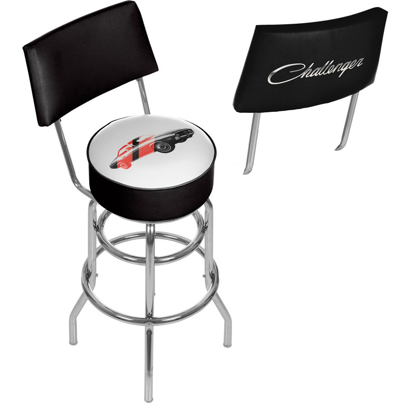 Dodge Challenger Swivel Upholstered Counter Stool