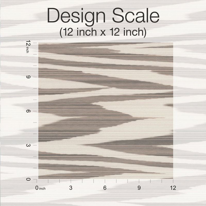 Missoni 4 Zig Zag flambé double rouleau, Brun / crème