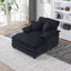 Canapé simple de 56,3 pouces avec repose-pieds et coussins décoratifs, siège profond pour un confort et une détente ultimes dans votre salon.-720362487