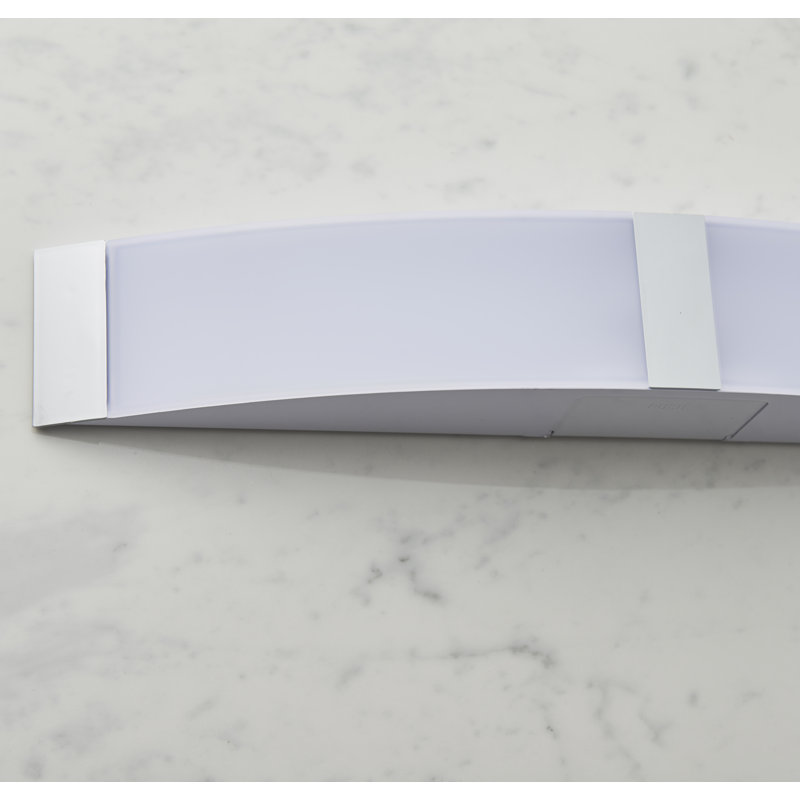 Helsley 2 - Light LED Vanity Light, Chrome Acrylic