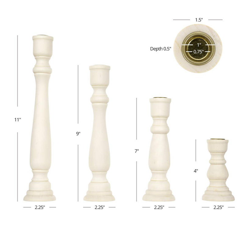 4'' H Tabletop Candlestick