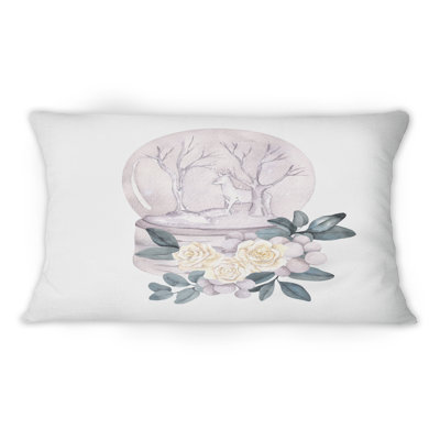 Boule de Noël Christmas - coussin décoratif traditionnel imprimé 12 po x 20 po