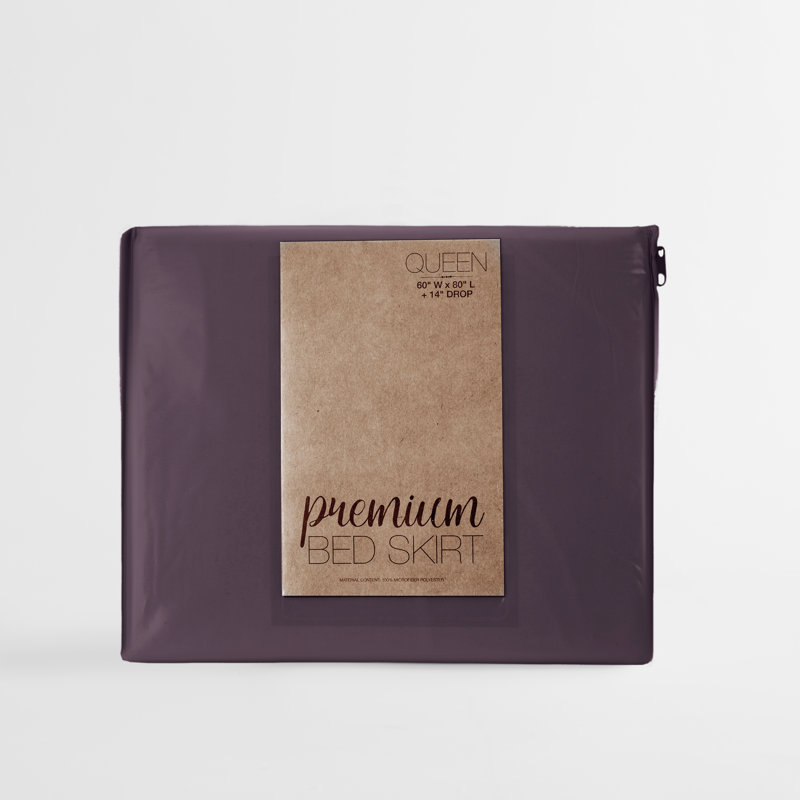 Jupe de lit Becky Cameron™ de 14 po, Mauve, Simple TG