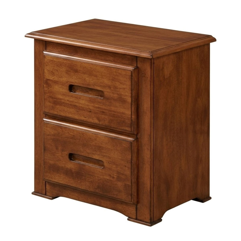 Kervix Brown 2 Drawers 18In. W Nightstand
