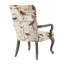 Élégante chaise d'appoint à dossier haut en bois franc de bouleau