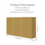 Armoire de salle de bain murale à rayures, avec portes, tablette et compartiment de rangement ouvert, couleur chêne doré-1278978500