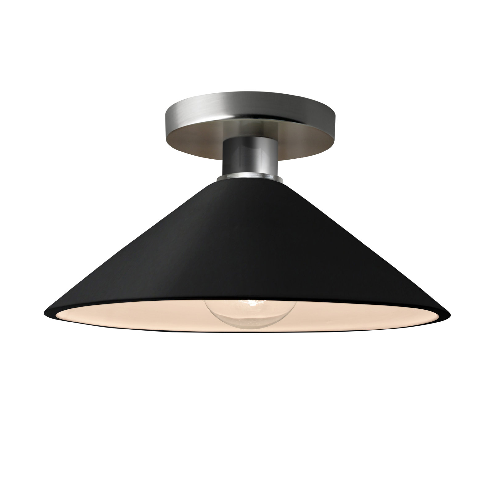 Carbon Matte Black, Brushed Nickel, LED (Integrated)