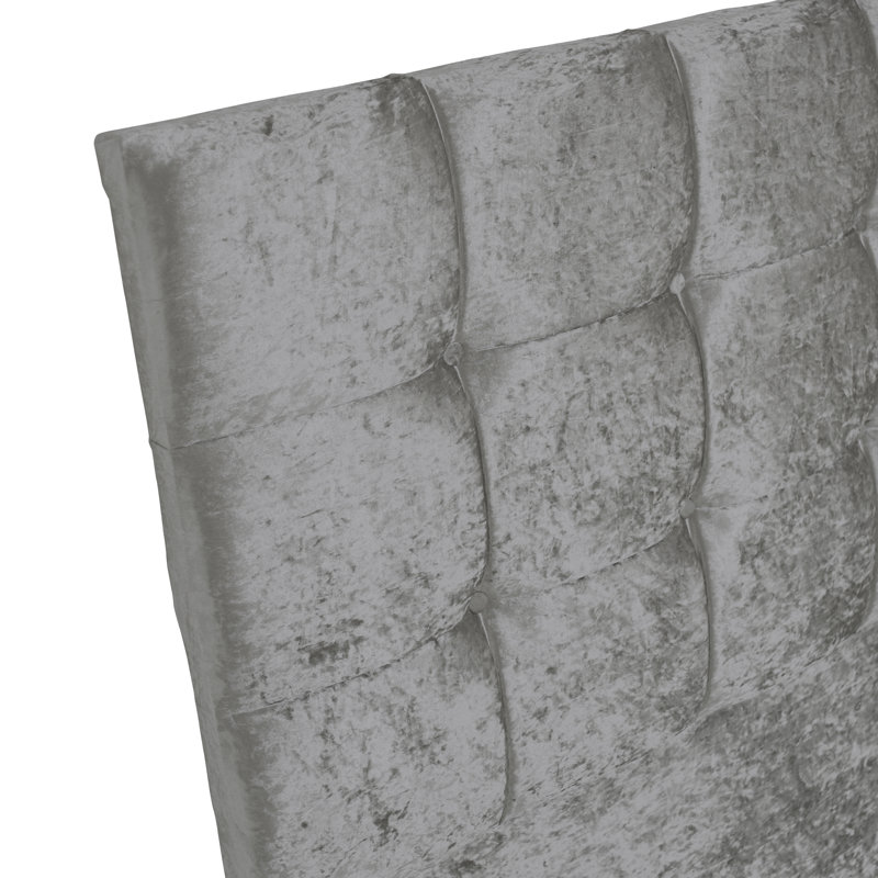 Barlow Upholstered Headboard, Silver, Single (3')