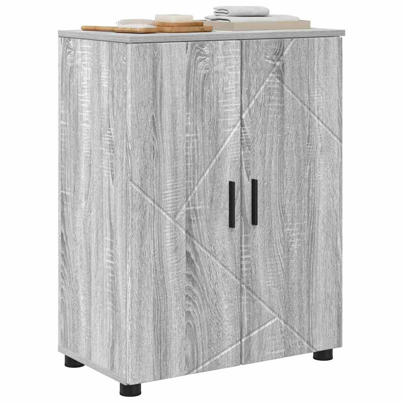 60cm Bathroom Vanity Base Only, Grey Sonoma