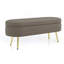 Banc de rangement ovale avec revêtement en flanelle et pieds en métal-1906658144-1906658153