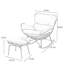 Chaise berçante simple décontractée moderne et décontractée