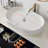 Wall-Mounted Bathroom Vanity With Oval Ceramic Sink-646259045
