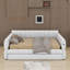 Grand lit plateforme tapissier avec ports USB et lit gigogne-1796576377