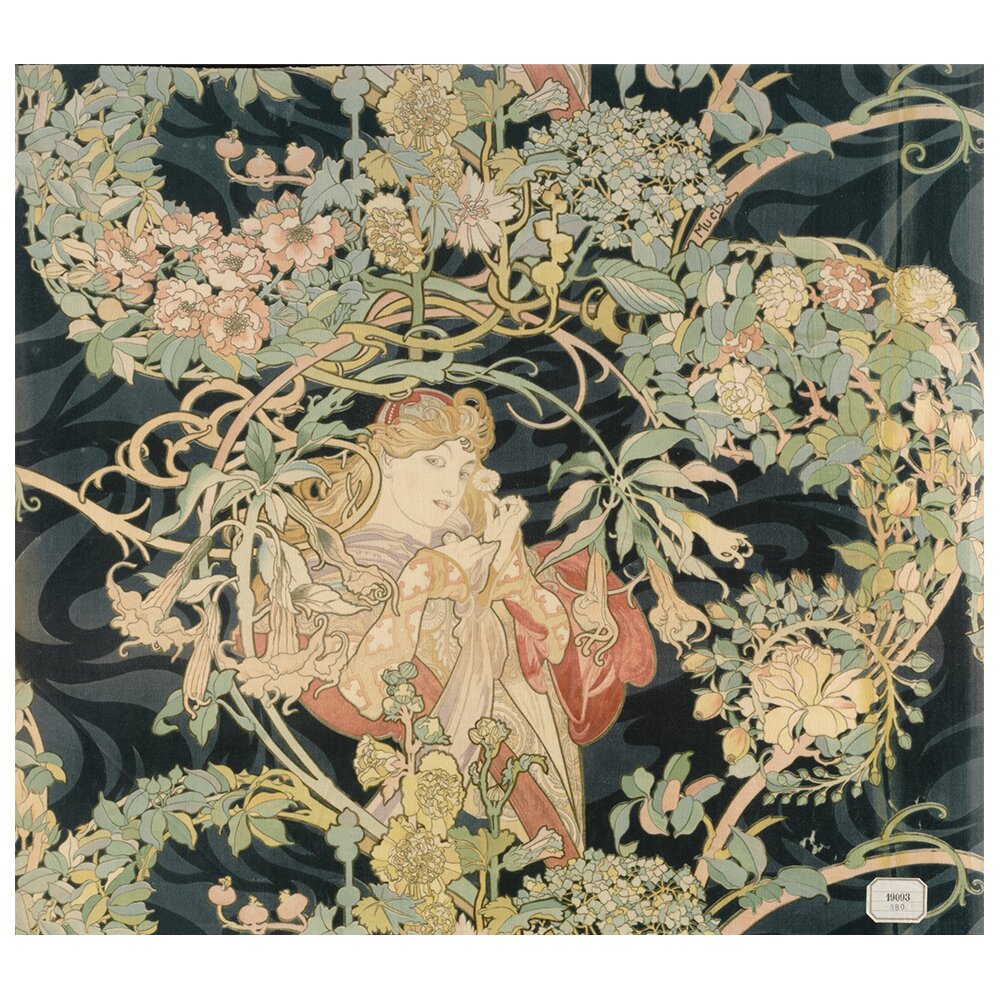 Leinwandbild Femme à la Marguerite von Alphonse Mucha