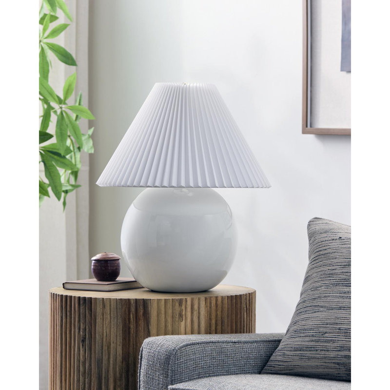 Taniaya Table Lamp, White