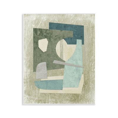  Neutral Shapes Arranged Wall Plaque Art by Suzanne Nicoll