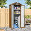2.7X1.9FT Storage Cabinet Metal Garden Shed with Lockable Door