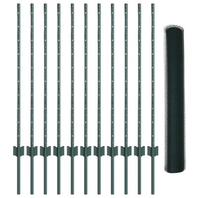 100cm H x 2500cm W Metal Border Fencing
