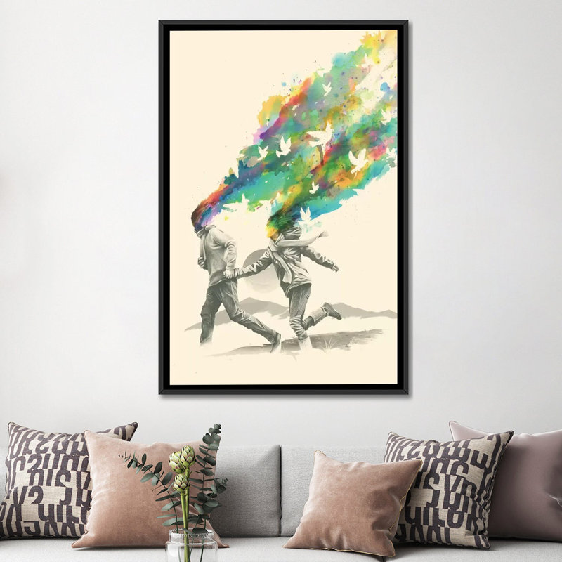 "Emanate" par Nicebleed, impression sur toile, Toile encadrée noire, Pas de tapis, H 60 po x l 40 po x P 1,5 po