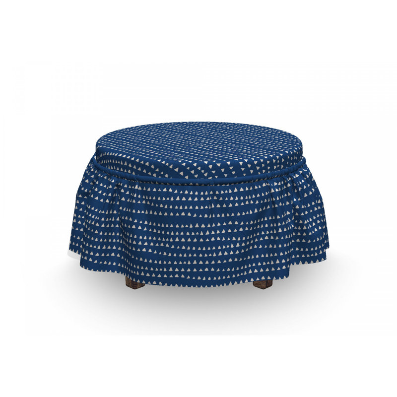 Housse pour repose-pieds minimal triangles