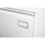 Classeur blanc pour bureau - 2 tiroirs verrouillables, design élégant - Tiroirs métalliques avec serrure pour ranger vos documents, fini anti-rayures