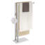 Porte-serviettes sur pied en acier inoxydable
