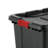 Industrial Tote Stackable Storage Bin with Latching Lid-98363258-98363262