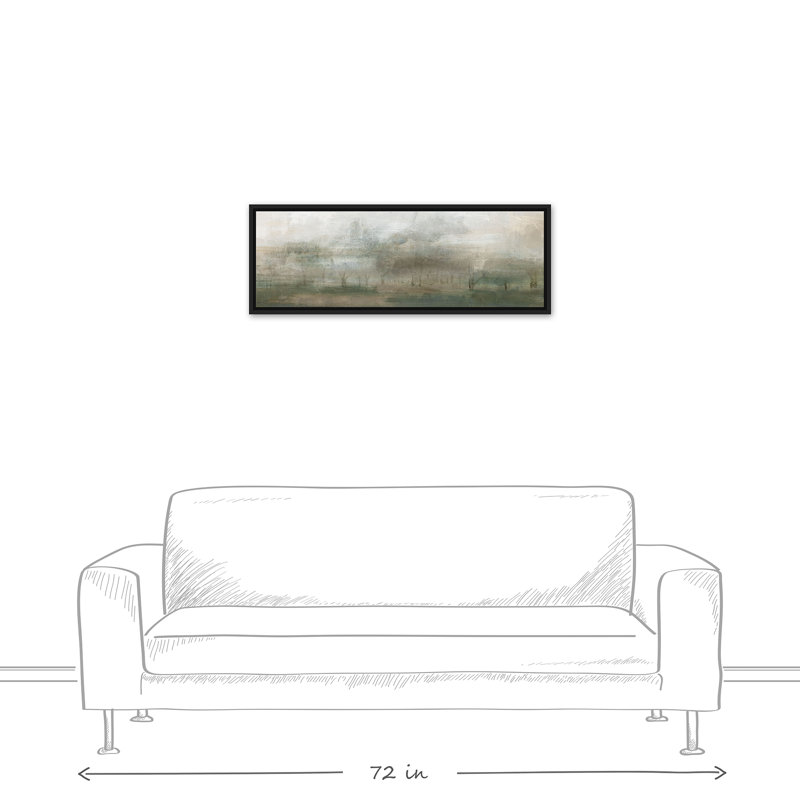 «Blissful Landscape», reproduction sur toile, H 13,75 po x l 35,75 po x P 1,75 po