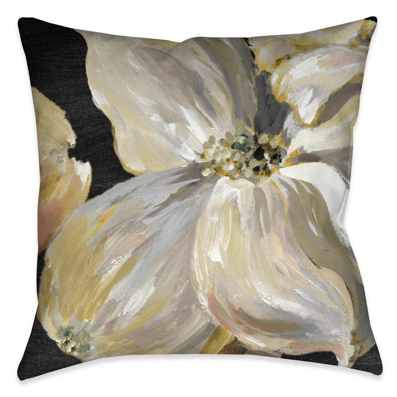 Chic Bloom Floral Throw Pillow