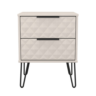 Harlequin 45cm W Manufactured Wood Bedside Table