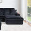 Mobilier de salon rembourré en velours côtelé Corduroy