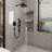 Calliope Wall Mounted 2-Function Retro Pressure-Balanced Shower System with 3 Setting Handheld-77393479