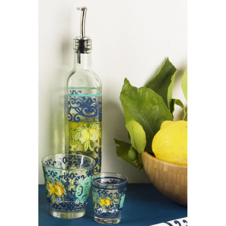 Excelsa Amalfi Limoncello Flasche 500ml - Glas Mit Dichtung Made In Italy