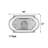 Champagne Rectangular Ceiling Medallion