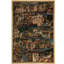 Ancienne scène de récit médiéval, impression sur toile, impression sur toile encadrée-810344902-810344897