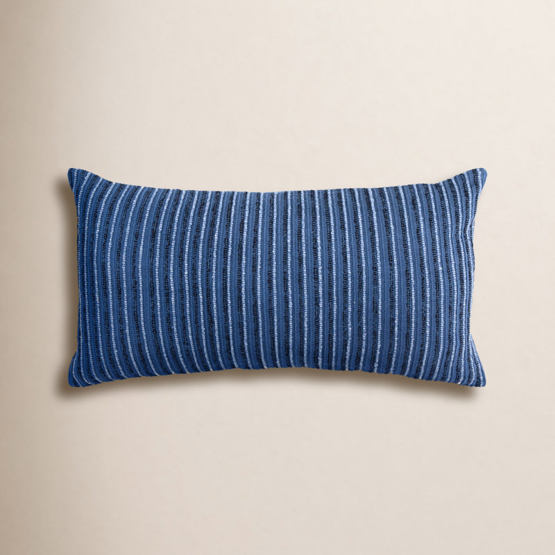 Coussin en polyester / viscose Leifsson, Bleu