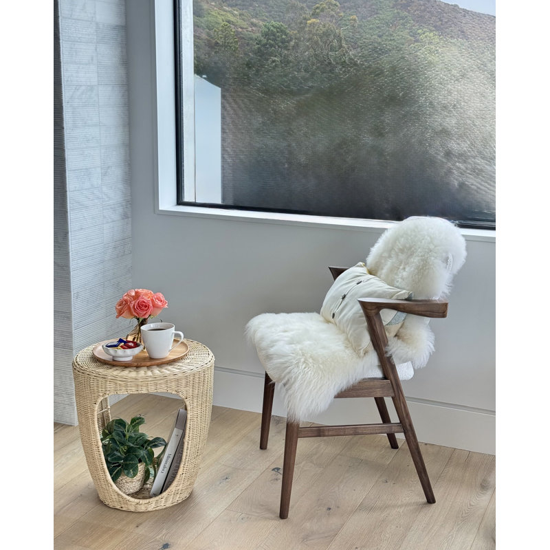 Table de bout et table de bout Naya Wicker, naturel
