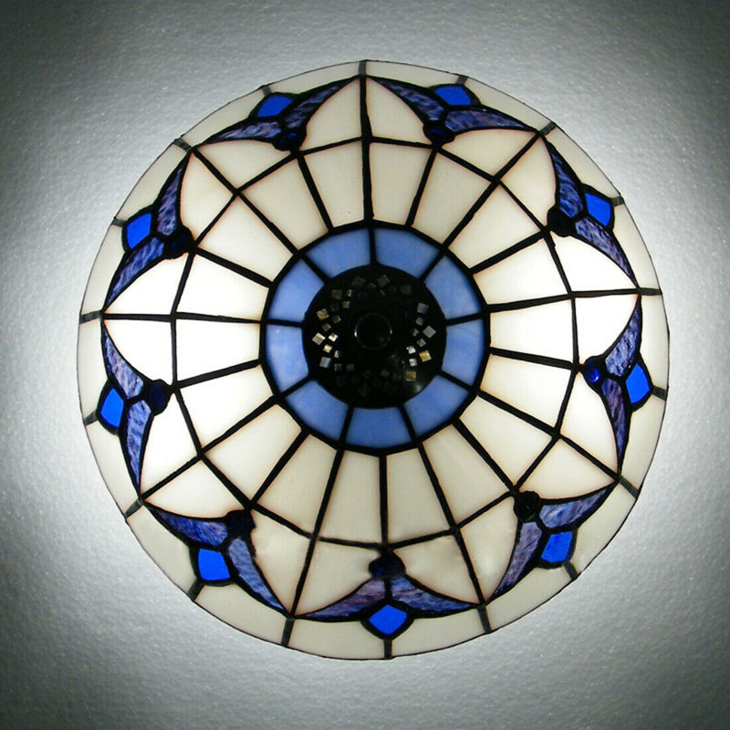 Plafonnier 3 lumières 15,7 po Tiffany 3 lumières