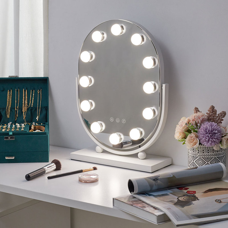 Metal Oval Floor Mirror