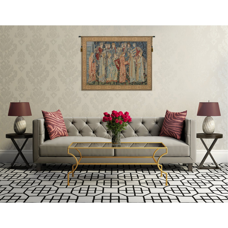 Loom Woven Cotton Blend Wall Hanging, 33" H x 45" W
