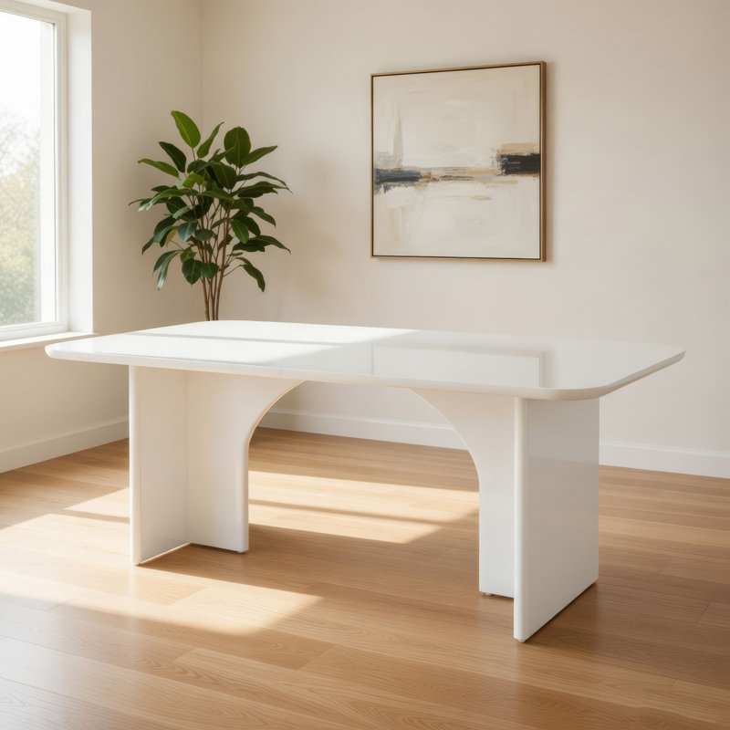 Rectangle Slatington 31,496062992126 po x l 62,992125984252 po, Blanc