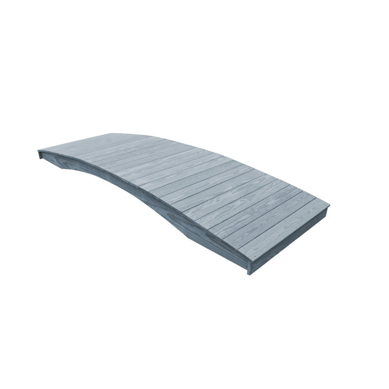 Plank Garden Bridge, Gris, H 10 po x l 48 po x P 36 po