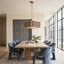 Arete Chandelier, Stainless Steel