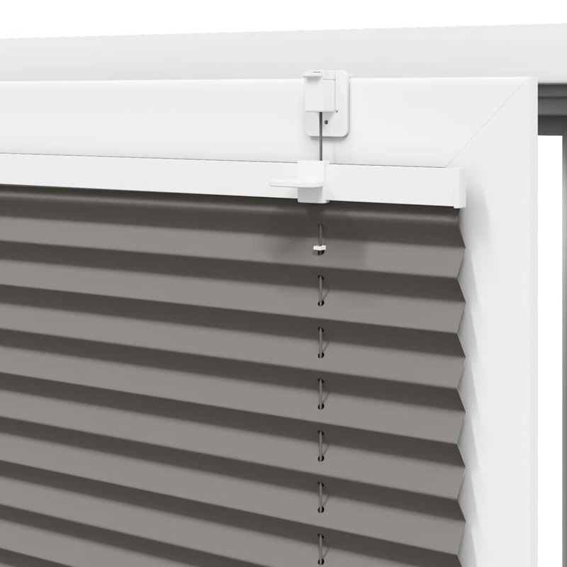 Room Darkening Pleated Shade, 85cmW x 100cmL, Anthracite