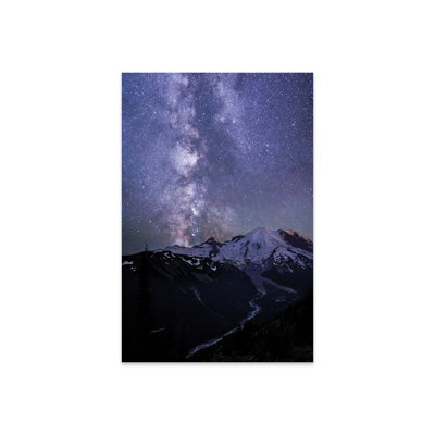 " USA, Washington State. The Milky Way Looms Above Mt. Rainier, Mt. Rainier National Park " by Gary Luhm