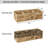 3-Section Water Hyacinth Wicker Storage Basket, Toilet Paper Basket for Back of Toilet Tank Top, Shelves, Bathroom, Kitchen, Living Room