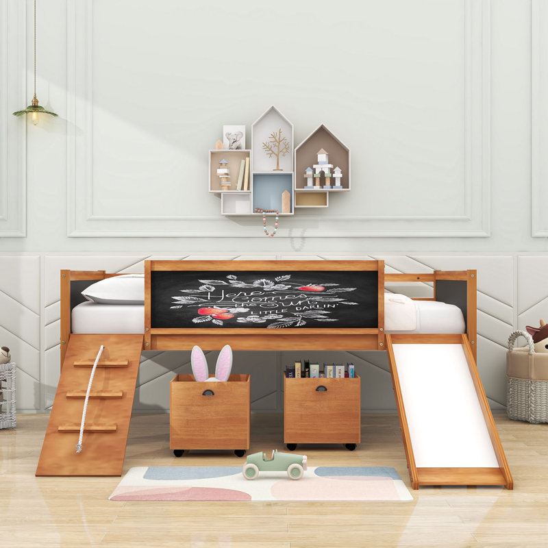 Harvester Kids Twin Loft Bed, Natrual